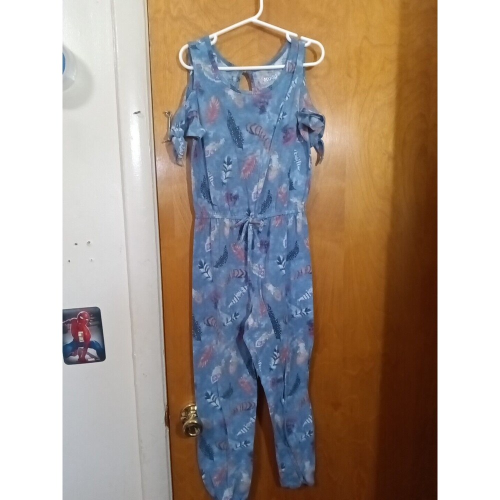 Mudd Kids Rumper Size S(7) Leaves Pattern With Key Hole In Back